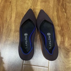 Plum Rothys shrunken